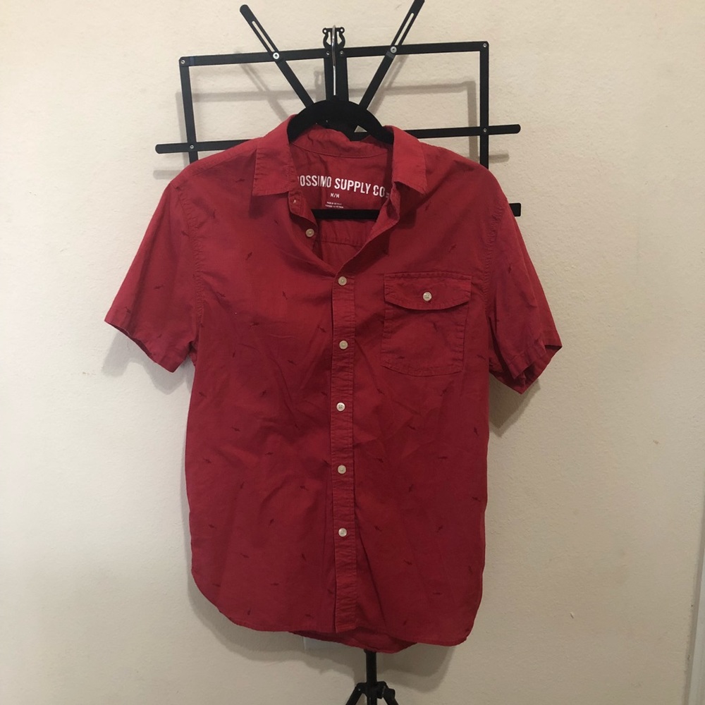 Mossimo Supply Co Red Medium Button Down |4|